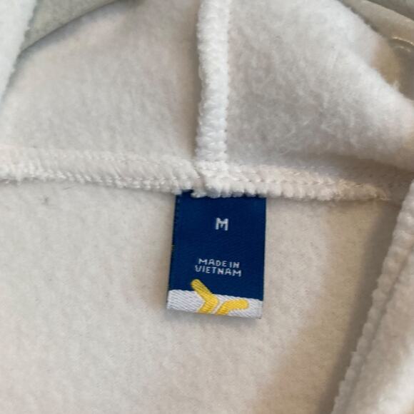 Womens Gap White Buttery Soft Hooded Cowl Neck Workout Gym Hoodie Size Medium - Picture 8 of 15